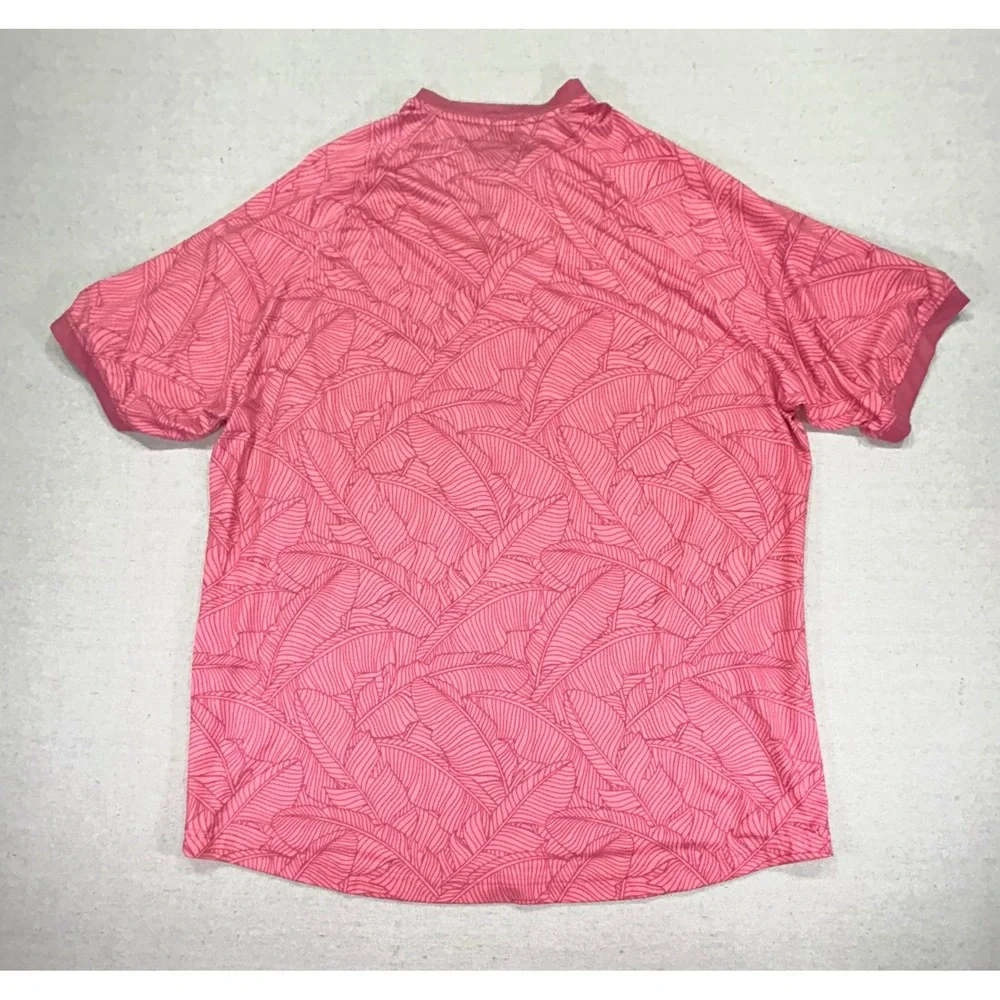 Waggle Men's 2XL Henley Polo Golf‎ Shirt Blade Collar AOP - Picture 5 of 6